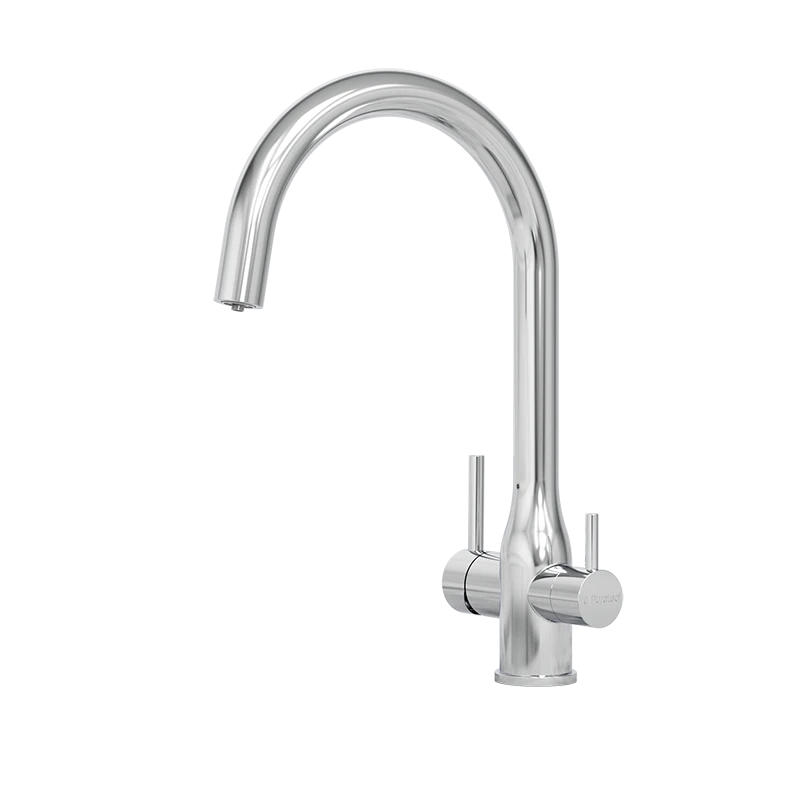 Puretec TRIPLA Elite 3-in-1 Gooseneck Mixer Tap Chrome