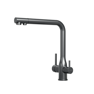 Puretec TRIPLA Elite 3-in-1 Straight Mixer Tap Gunmetal