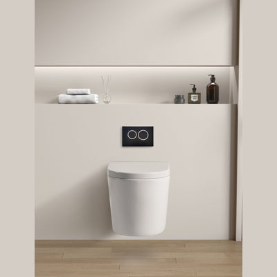 Poseidon Avis Rimless Wall Hung Pan Matte White - Sydney Home Centre