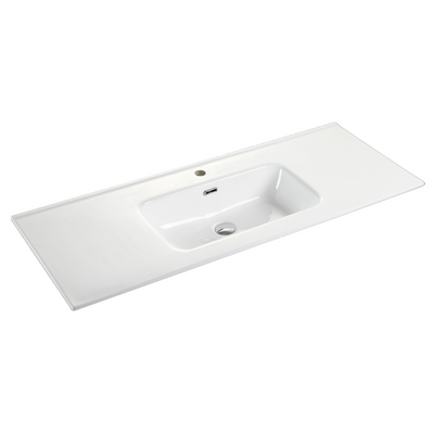 Riva Bali 1200mm Matte White Single Bowl Wall Hung Vanity (Eden Ceramic Top) - Sydney Home Centre