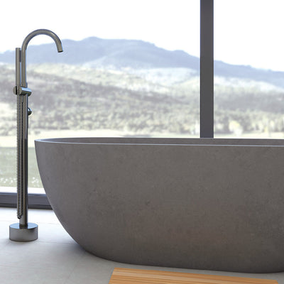 Fienza Jada Concrete Bath Warm Grey - Sydney Home Centre