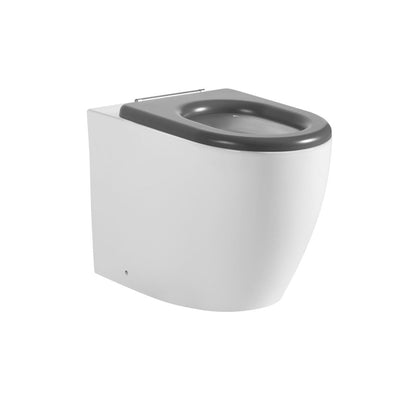 Poseidon Asta Care Wall Faced Floor Pan White & Blue - Sydney Home Centre