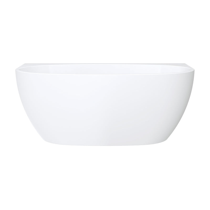 Fienza Keeto Back-To-Wall Acrylic Bath 1500mm Gloss White - Sydney Home Centre