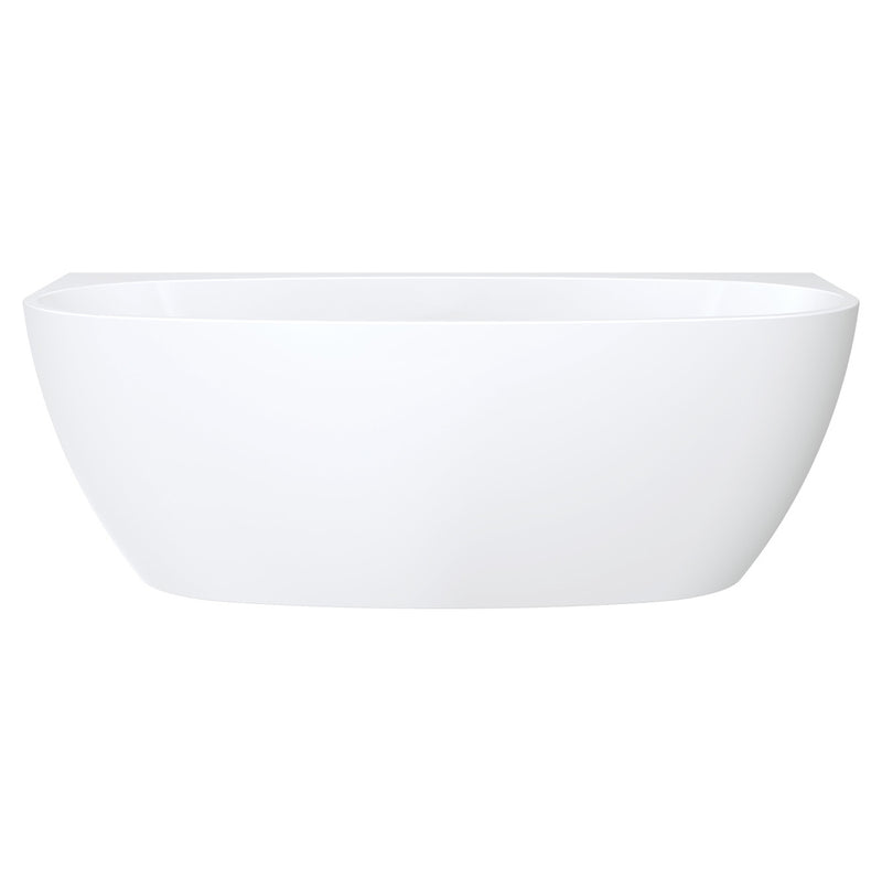 Fienza Keeto Back-To-Wall Acrylic Bath 1700mm Gloss White - Sydney Home Centre