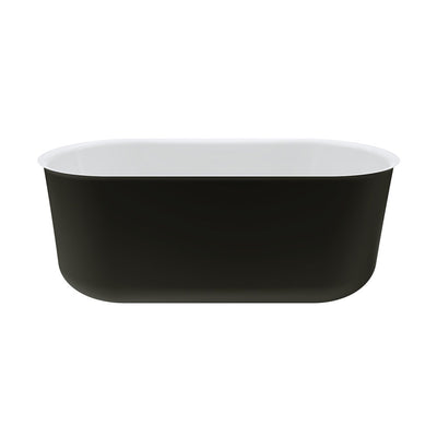 Fienza Windsor Freestanding Acrylic Bath 1500mm Matte Black - Sydney Home Centre