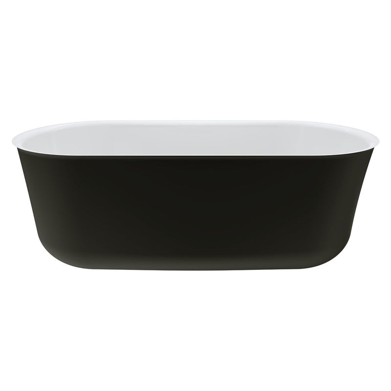 Fienza Windsor Freestanding Acrylic Bath 1700mm Matte Black - Sydney Home Centre