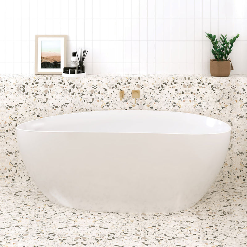 Fienza Dayo Freestanding Acrylic Bath 1700mm Gloss White - Sydney Home Centre