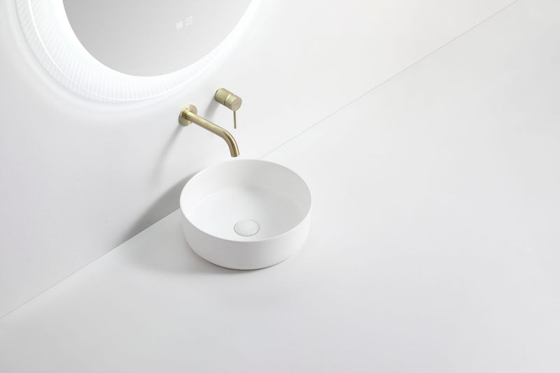 Viva ABS 499 Round 360mm Ceramic Above Counter Basin Gloss White - Sydney Home Centre