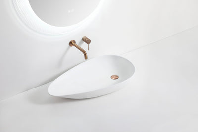 Viva ABS 569 Unique 580mm Ceramic Above Counter Basin Gloss White - Sydney Home Centre