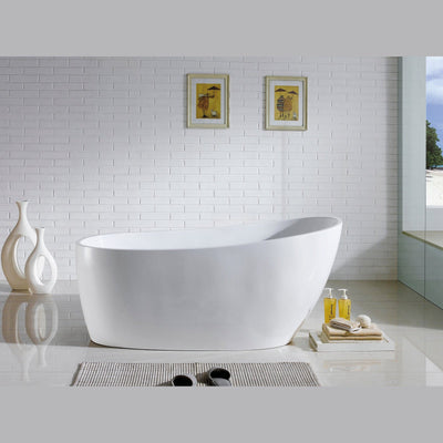 Poseidon Hamiton Free Standing 1700mm Gloss White Bathtub - Sydney Home Centre