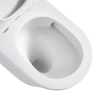 Fienza Koko Wall-Faced Toilet Suite P Trap Gloss White - Pan + Seat + R&T In-Wall Cistern - Sydney Home Centre