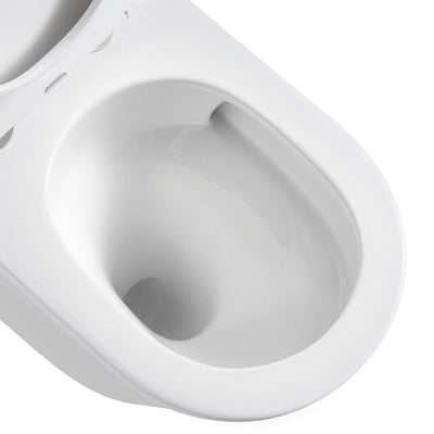 Aluca Wall-Faced Toilet Suite Slim Seat S-Trap Gloss White - Pan + Seat + R&T In-Wall Cistern - Sydney Home Centre