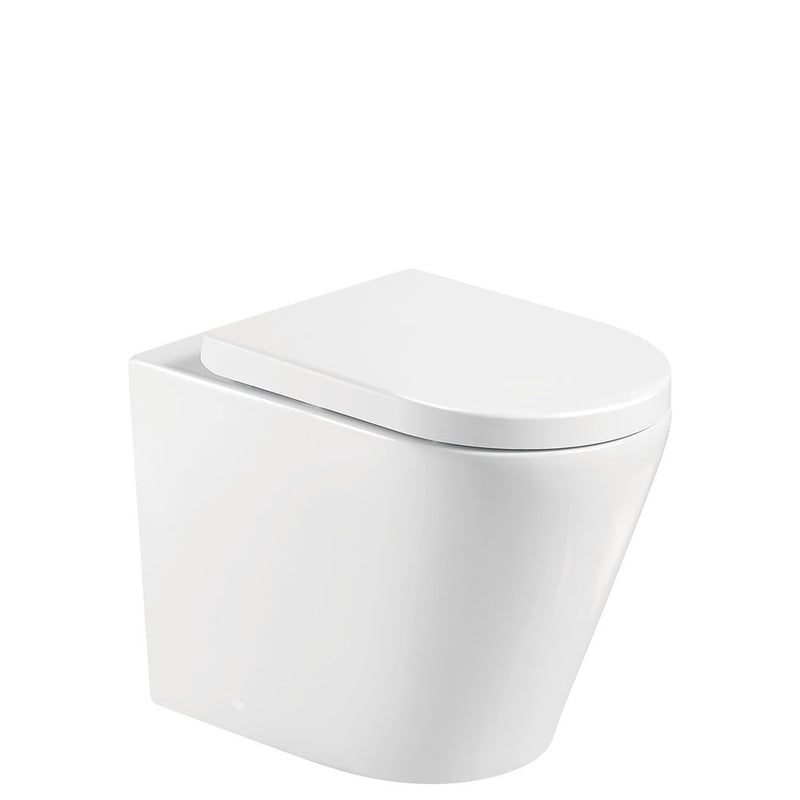 Aluca Wall-Faced Toilet Suite S-Trap Gloss White - Pan + Seat Only (cistern not included) - Sydney Home Centre