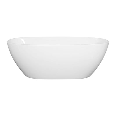 Poseidon Stella Free Standing 1500mm Gloss White Bathtub - Sydney Home Centre