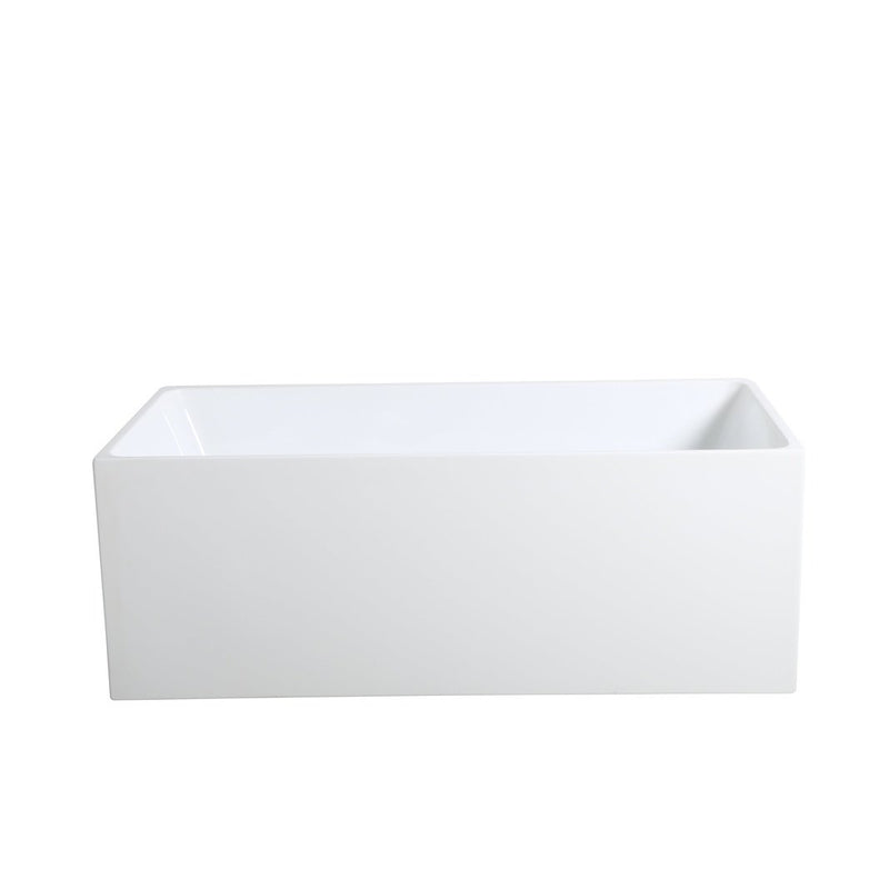 Poseidon Theo Back To Wall 1400mm Bathtub Non Overflow - Sydney Home Centre