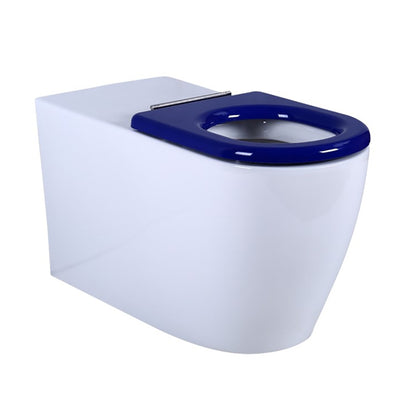 Poseidon Asta Care Wall Faced Floor Pan White & Blue - Sydney Home Centre