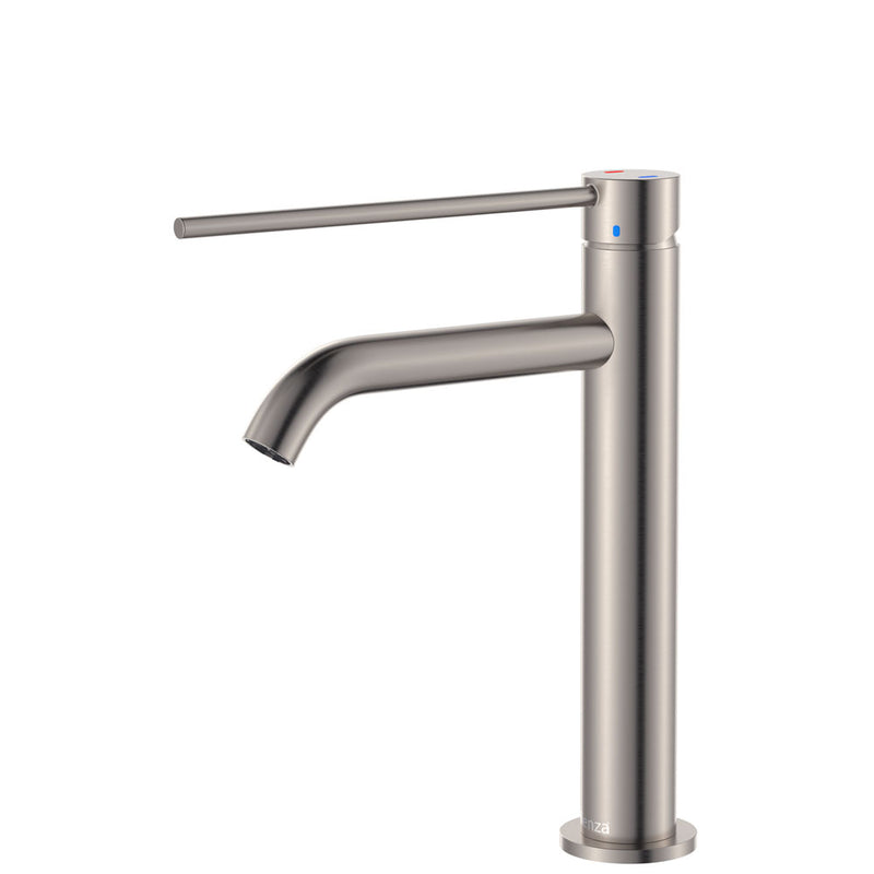 Fienza Kaya Care Medium Basin Mixer Brushed Nickel - Sydney Home Centre