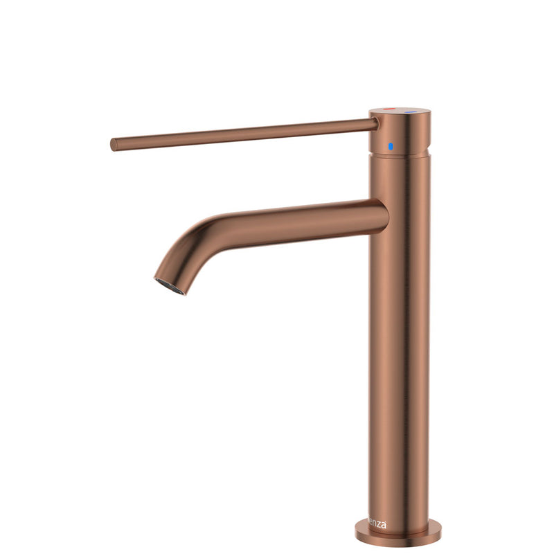 Fienza Kaya Care Medium Basin Mixer Brushed Copper - Sydney Home Centre