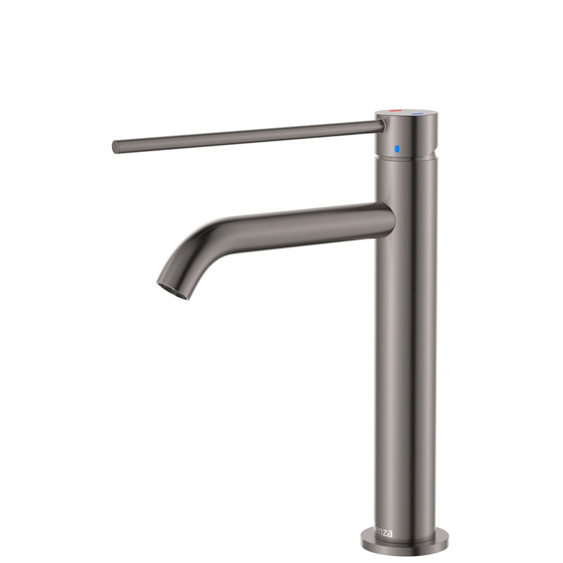 Fienza Kaya Care Medium Basin Mixer Gun Metal - Sydney Home Centre