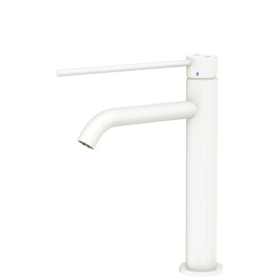 Fienza Kaya Care Medium Basin Mixer Matte White - Sydney Home Centre