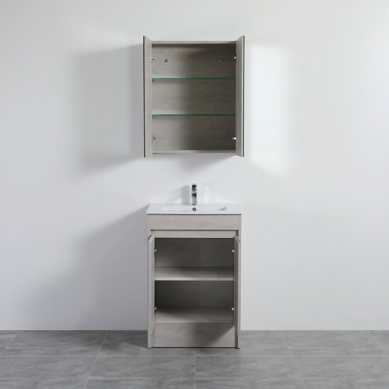 Poseidon Nova Double Door Shaving Cabinet 600mm - Sydney Home Centre