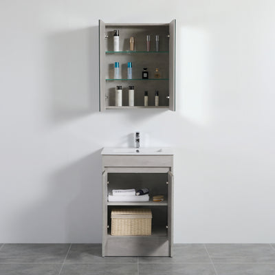 Poseidon Nova Double Door Shaving Cabinet 600mm - Sydney Home Centre