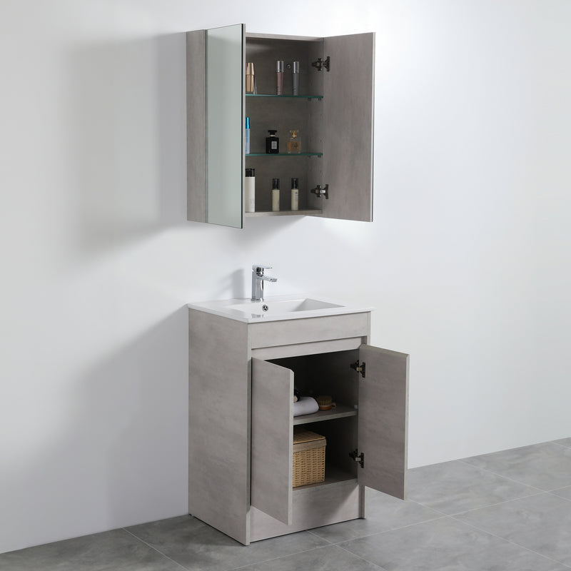 Poseidon Nova Double Door Shaving Cabinet 600mm - Sydney Home Centre