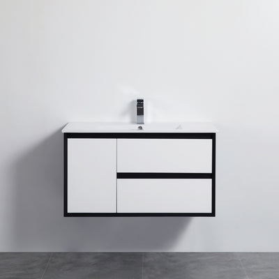 Poseidon Petra 900mm Wall Hung Right Drawer Cabinet Only - Sydney Home Centre