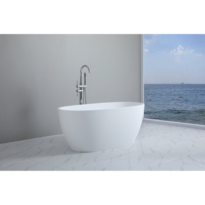 Poseidon Stella Free Standing 1700mm Gloss White Bathtub - Sydney Home Centre