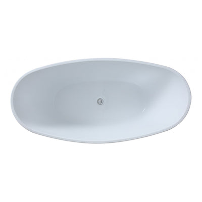 Poseidon Evie Free Standing 1500mm Gloss Black And White Bathtub - Sydney Home Centre