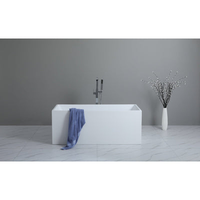 Poseidon Theo Back To Wall 1500mm Bathtub Matte White - Sydney Home Centre