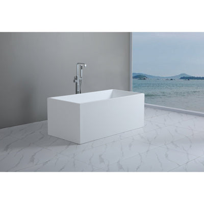 Poseidon Theo Back To Wall 1500mm Bathtub Matte White - Sydney Home Centre