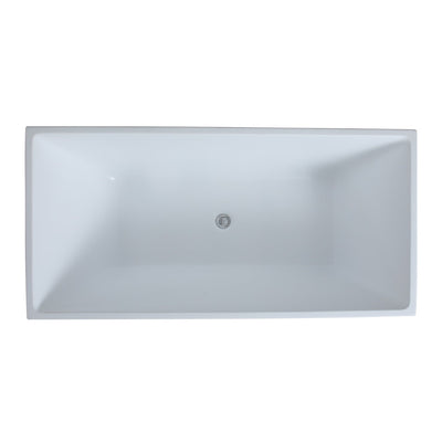 Poseidon Theo Back To Wall 1400mm Bathtub Matte White - Sydney Home Centre