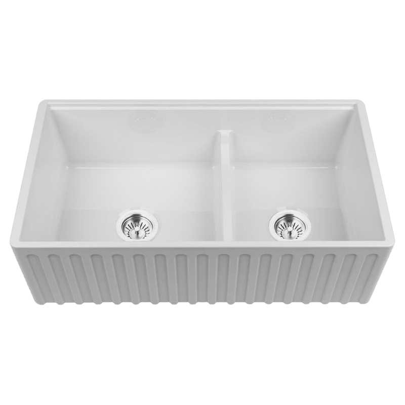 Chambord LEGRANDE Large 1 & 1/2 Bowl Reversible Fireclay Sink