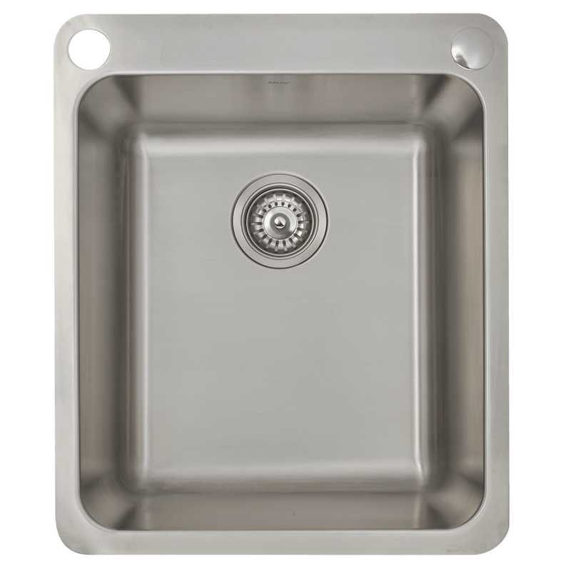 Abey Single Bowl Laundry Sink with Dual Bypass Stainless Steel 456mm