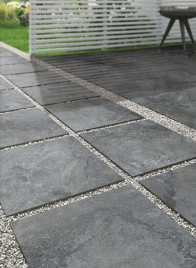 TerraStone Graphite 20mm Paver 600x600 External - Sydney Home Centre