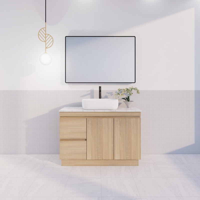 Viva ABS MFL2 1200mm Light Oak Single Bowl with Legs Freestanding Vanity Left or Right Drawer (Cabinet Only) - Sydney Home Centre