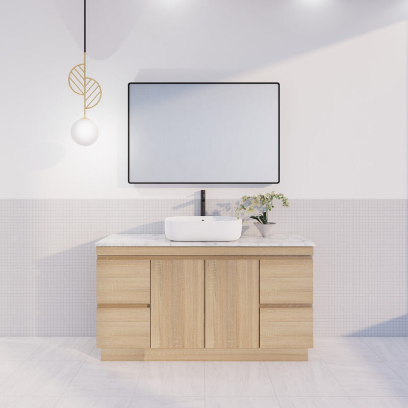 Viva ABS MFL2 1500mm Light Oak Single Bowl With Kickboard Freestanding Vanity (Cabinet Only) - Sydney Home Centre