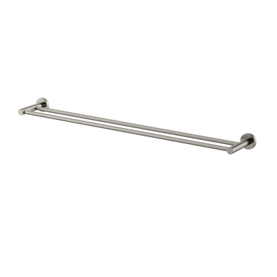 MN Mirage 750mm Double Towel Rail Brushed Nickel