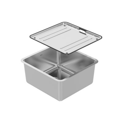 Lago Single Bowl Sink with Drainer Tray