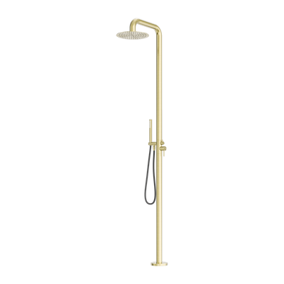 Zen SS316L Outdoor Freestanding Shower Column Brushed Gold