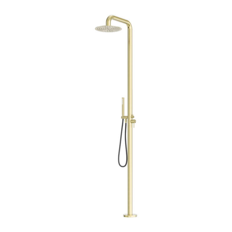 Zen SS316L Outdoor Freestanding Shower Column Brushed Gold