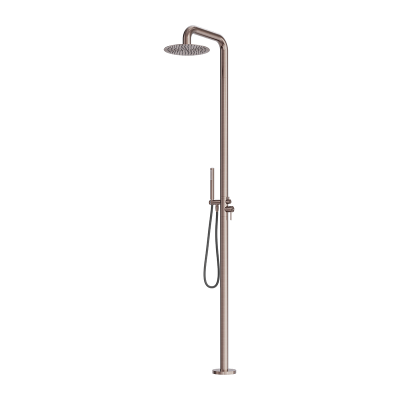 Zen SS316L Outdoor Freestanding Shower Column Brushed Bronze