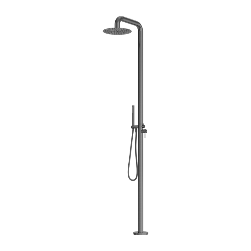 Zen SS316L Outdoor Freestanding Shower Column Graphite