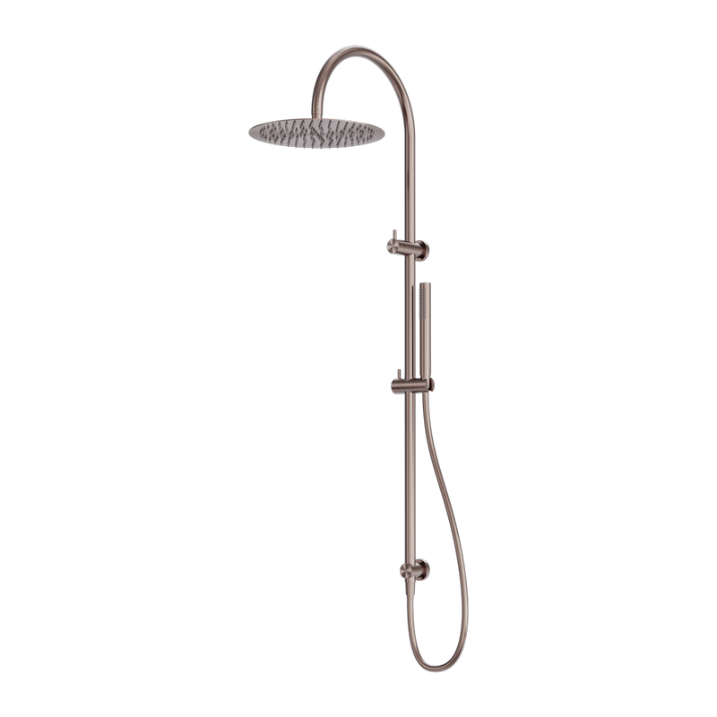 Zen SS316L Twin Shower Brushed Bronze