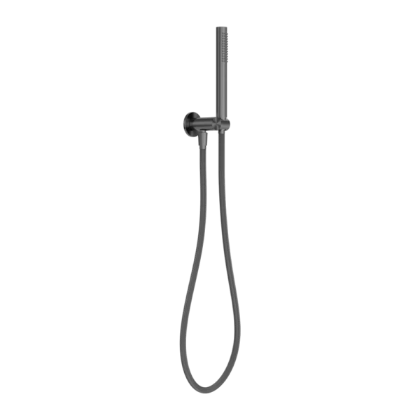 Zen SS316L Shower On Bracket With Outdoor Shower Hose Graphite