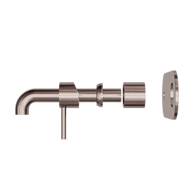 Zen SS316L Wall Basin/Bath Mixer 230mm Spout Trim Kits Only Brushed Bronze