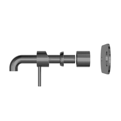 Zen SS316L Wall Basin/Bath Mixer 185mm Spout Trim Kits Only Graphite