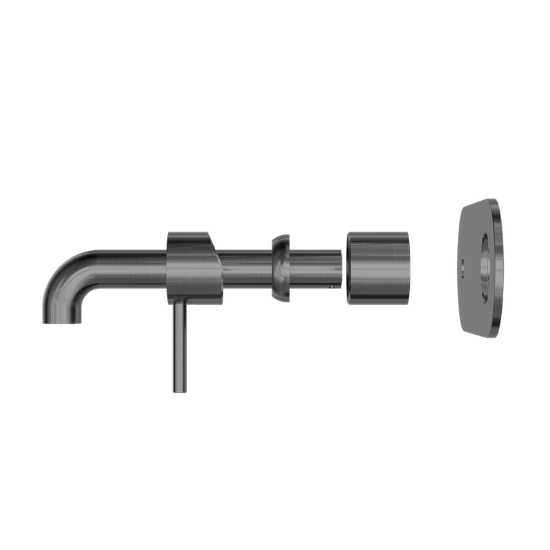 Zen SS316L Wall Basin/Bath Mixer 185mm Spout Trim Kits Only Graphite