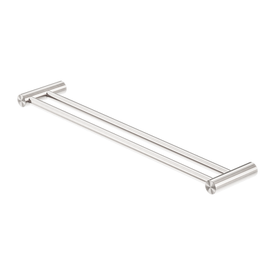 Zen SS316L Double Towel Rail 600mm Brushed Nickel